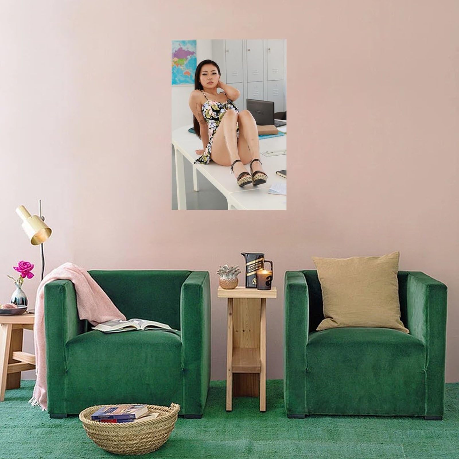 lil' black ポスター Sexy Asian Star Rae Lil Black Art Body Poster Japanese Star Poster